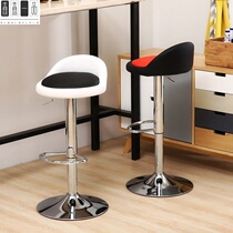 Bench rotating chair Household backrest Student white work chair Seat Makeup Bedroom bar Living room round one piece