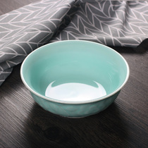 Celadon tableware soup bowl Large household instant noodle bowl Simple salad bowl Chinese boiled sauerkraut fish soup bowl