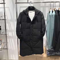 Brand counter Mens fashion casual autumn and winter mid-length hooded warm down jacket