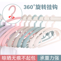  Anti-shoulder angle can not afford to bag non-slip seamless wide-shoulder clothes rack household hanging clothes support hanger Household hanging clothes hanger