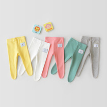 ins21 autumn Korean version of infants and young candy color leggings socks baby cotton elastic big pp pants socks