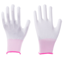 PU thin nylon coated gloves labor protection work wear-resistant non-slip comfortable breathable dust-free electronic men and women work