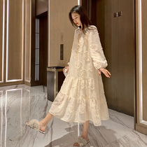 Pregnant womens spring clothing dress dress dress 2022 New fashion Spring and autumn style Ocean Qi Super Fairys Aging Shade for Slim Dress
