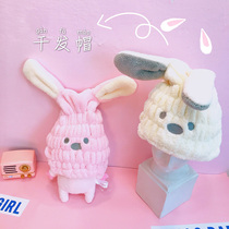 Japanese cartoon cute dry hair cap female absorbent dry hair towel Wipe hair quick-drying towel Cute long and short hair bag headscarf