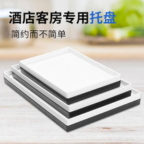 Hotel electric kettle tray Rectangular tray cup tea tray Creative plastic room wash storage box