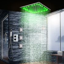 20 inch led top spray shower set hotel villa bathroom ceiling luxury shower bath set