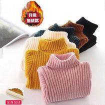 Hawder thickening boy and girl Cheniel knife shirt 2022 new Korean edition of high - collar sweater