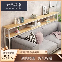 Sofa rear bookshelf Sofa rear shelf Bedside cabinet Long sofa Rear bookshelf wall narrow shelf Multi-layer