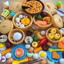 Large early play house simulation steamer set toy 81 sets