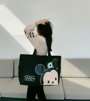 Travel bag cute light and large capacity female hand travel bag canvas short luggage bag hand student