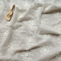 1043815B-9 high quality cotton with embroidery new fashion clothing curtain cloth cloth stereo flower