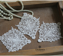 Taiwan new European patch DIY handmade accessories lace to flowers water soluble applique H56 Ivory White