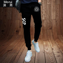 SCP Foundation Monster photo concordons Tuwei pants bunches small leggings for men and women Students sport long pants casual pants