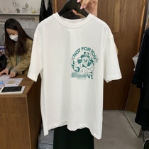 现货 韩系老友记字母印花宽松T恤短袖