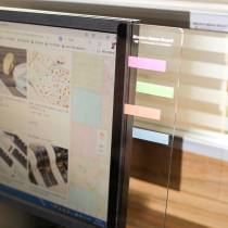 WEEK BAR Computer monitor side post-it note MESSAGE board Screen note sticker special transparent note board