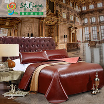 Fuana Saint Flower Home Textile Head Layer Cowhide Mat 1 8m Bed Head Layer Buffalo Leather Soft Mat 1 5m