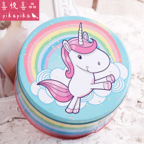 Cookie tin box Mousse cake packaging Tinplate Snack Pony box Round festive gift candy box