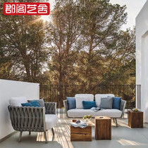Outdoor furniture balcony living room Outdoor Nordic Furniture Courtyard Courtyard Creative Designer Function Desk & Chair