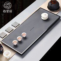 Pickliju tea tray home natural black stone simple rectangular stone tea tea set small tea table tray original