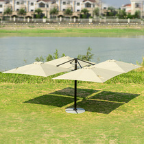 Large Outdoor Beach Umbrellas Casual Commercial High-end Clubhouse Four Heads Roman Umbrella Villa villa Villa Courtyard Umbrella