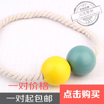 Standing Likedecorative European-style Curtain Hanging Ball Flow Suaccessories Curtain Buttoned Curtain strap Decorative Pendant Spike magnet buckle tied rope