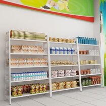 Supermarket shelf display cabinet Cosmetics shelf island cabinet Stationery mother and baby store display cabinet Single and double-sided island rack