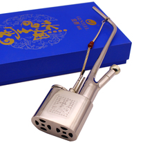 Jintai copper water pipe hookah hookah bottle old-fashioned hookah filter retro thick dual-purpose gift box