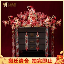 Bridal Head Accessories Chinese Whole Ring Show and Pineal Crown Earrings Crown Earrings Ancient Dress Suit Wedding out of the penthouse Accessories Hair Accessories