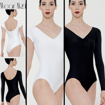 Wear Moi Vermel 2021 French ballet Dancing practice Yoga Short Sleeve Base Tight Fit CANDIDE