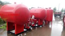 Horizontal fire pressure tank Pressurized pressure tank steady flow tank Diaphragm pressure tank 600*0 6 containing air sac capsules