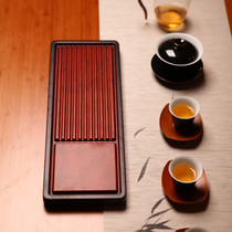 Dry foam table tea tray Small one-person high-end tea table solid wood Zen Elegant Office Electric Wood Retro Bamboo Tea Set