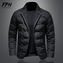 European Station High-end Duvet Clothing Autumn Winter New Casual West Suit Korean Version Small Suit Warm Jacket Blouse Business Dress