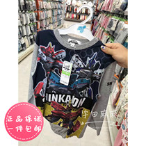 Spot Japanese homegrown Westinghouse Children Deformation Shinkansen Sleeping Suit Underwear Autumn Clothes and Autumn Pants Cotton Sweater