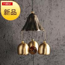 Yu Po with nine-leaf bell Lotus Nine-leaf bell Lotus knot print Nine-leaf bell 0 Lotus law print Fengling pendant bell Feng Shui turn