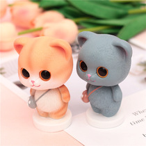 Net red creative car ornaments shake head kitty cute interior decorations car accessories car supplies gift women