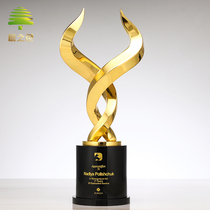 Bull Gas Dash Metal Bull Trophy Custom Team Award Crystal Gold Bull Medal Set For 2021 Bull Year Souvenir