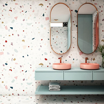 Color terrazzo tile Bar restaurant shop tile 600X1200 Living room bedroom balcony wall tile Floor tile