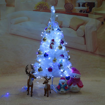 White Christmas Tree Christmas Table Swing Piece Christmas Decorations Mini Package With Light Christmas Tree