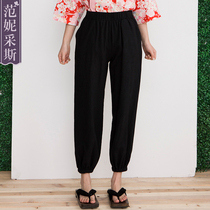 Fanny Cess 2021 New Japanese cuisine waiter overalls pants cotton hemp pants spring and summer men and women