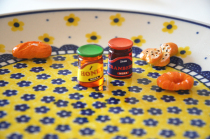 Mini resin refrigerator sticker whiteboard sticker tile jam bread cone baking wine