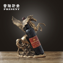 Pegasus wine rack red wine rack office decoration simple decoration bar noodle restaurant wine cabinet personality creative decoration