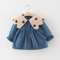 Girl coat New 3 Korean version-4 years old tide 5 autumn dress 6 baby girl children 7-8 nine months 1 week and a half 2 Princess windbreaker
