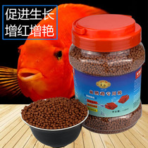 Flower fish blood parrot redening feed Fortune fish floating granular fish food Tropical fish color fish food Ornamental fish food