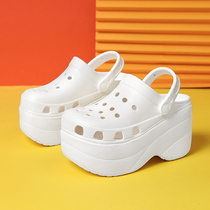 Summer dongle shoes female heightening thick bottom 10 cm sandals ultra high heel anti-slip beach shoe female non-slip outside wearing new