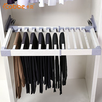 Cabbé Trousers Rack Flex Multifunction Home Wardrobe Pants Cramp Cabinet Interior Push-and-pull Trousers Rack Pull Basket Pants Cramp Trousers