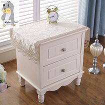 Japanese air-conditioning TV dust cover lace bedroom bedside cabinet cover European printer room rectangular cover square towel