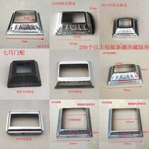 Iron art accessories Tin foot lid square pipe decoration lid round lid weldable bottom flap cover pillar iron flower