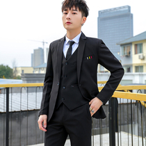 Suit suit suit men spring autumn coat Korean slim suit business casual dress groom wedding dress