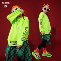 Girls hip-hop suit childrens jazz dance hip-hop boy hiphop childrens catwalk show