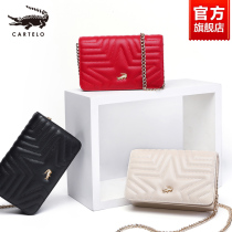 Crocodile Xiangfeng fashion tide chain 2019 new leather Women bag shoulder bag Joker womens shoulder bag small bag